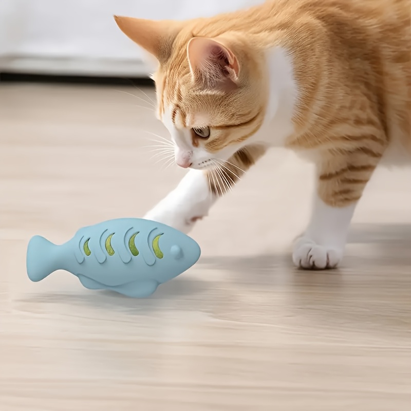 Silicone fish enrichment toy