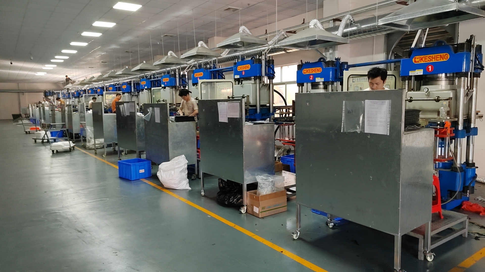 BellePet silicone moulding workshop and production line