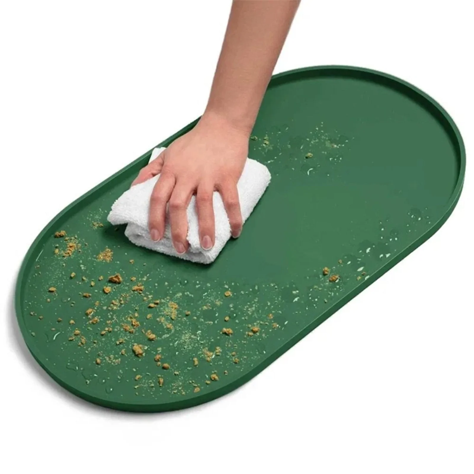 Silicone Pet Feeding Mat with raised rim