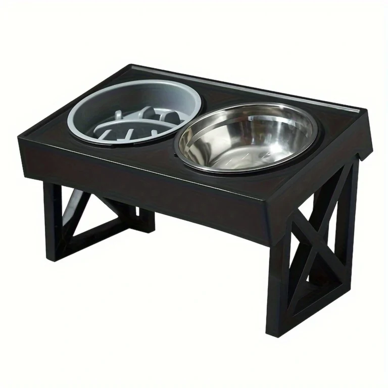 Adjustable Elevated Stainless Steel Pet Bowl Stand product overview
