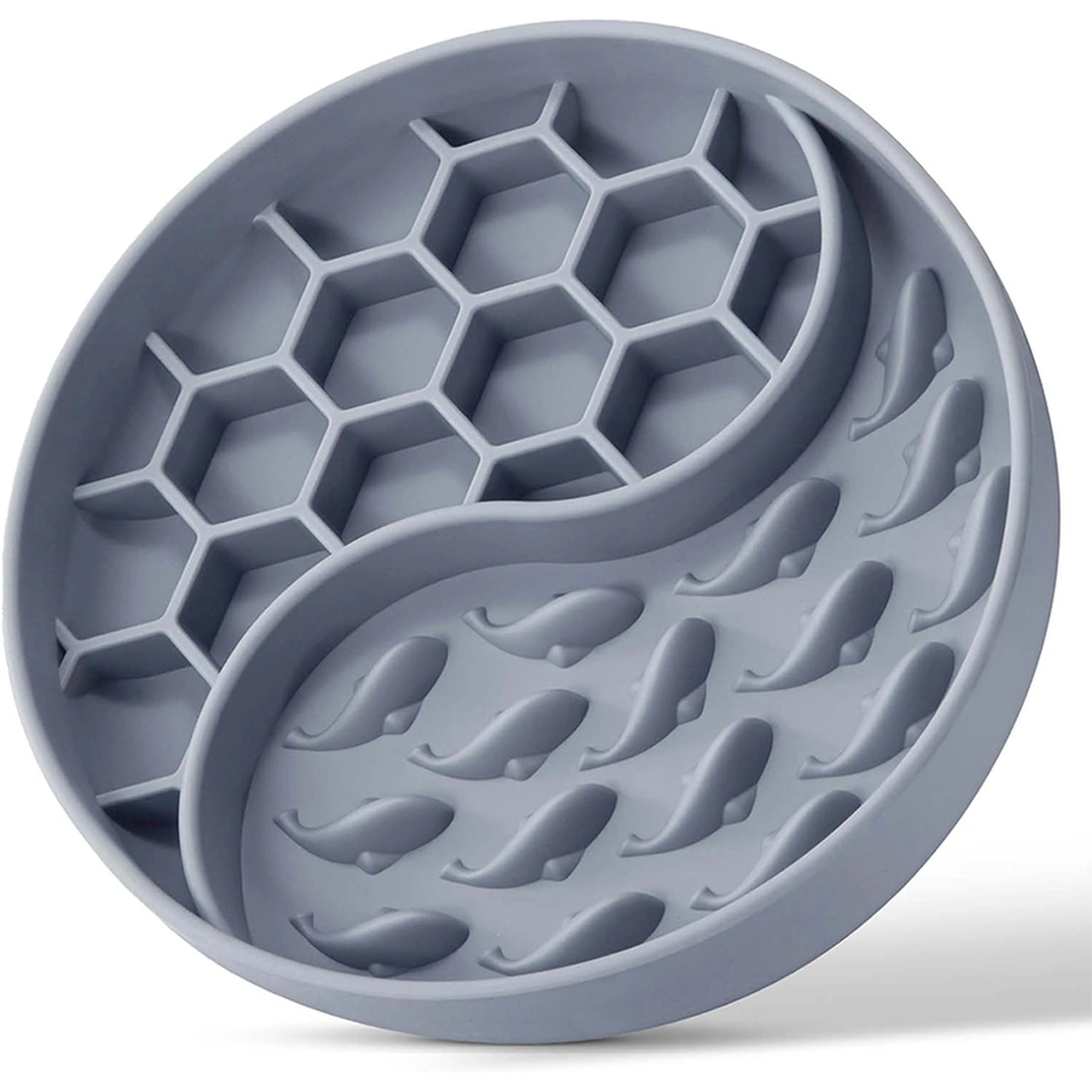 Fish Pattern Silicone Slow Feeder Plate product overview