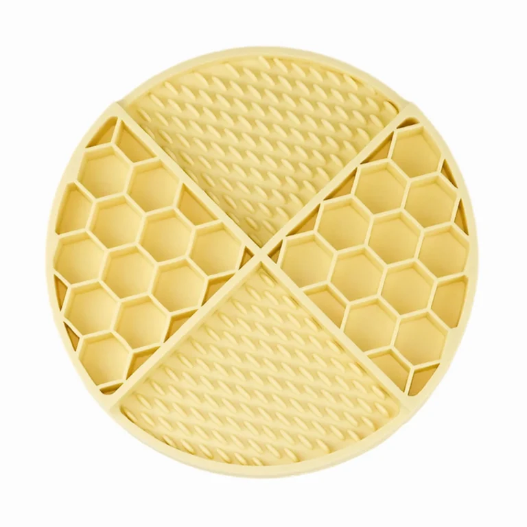 Honeycomb Silicone Pet Lick Mat with suction base