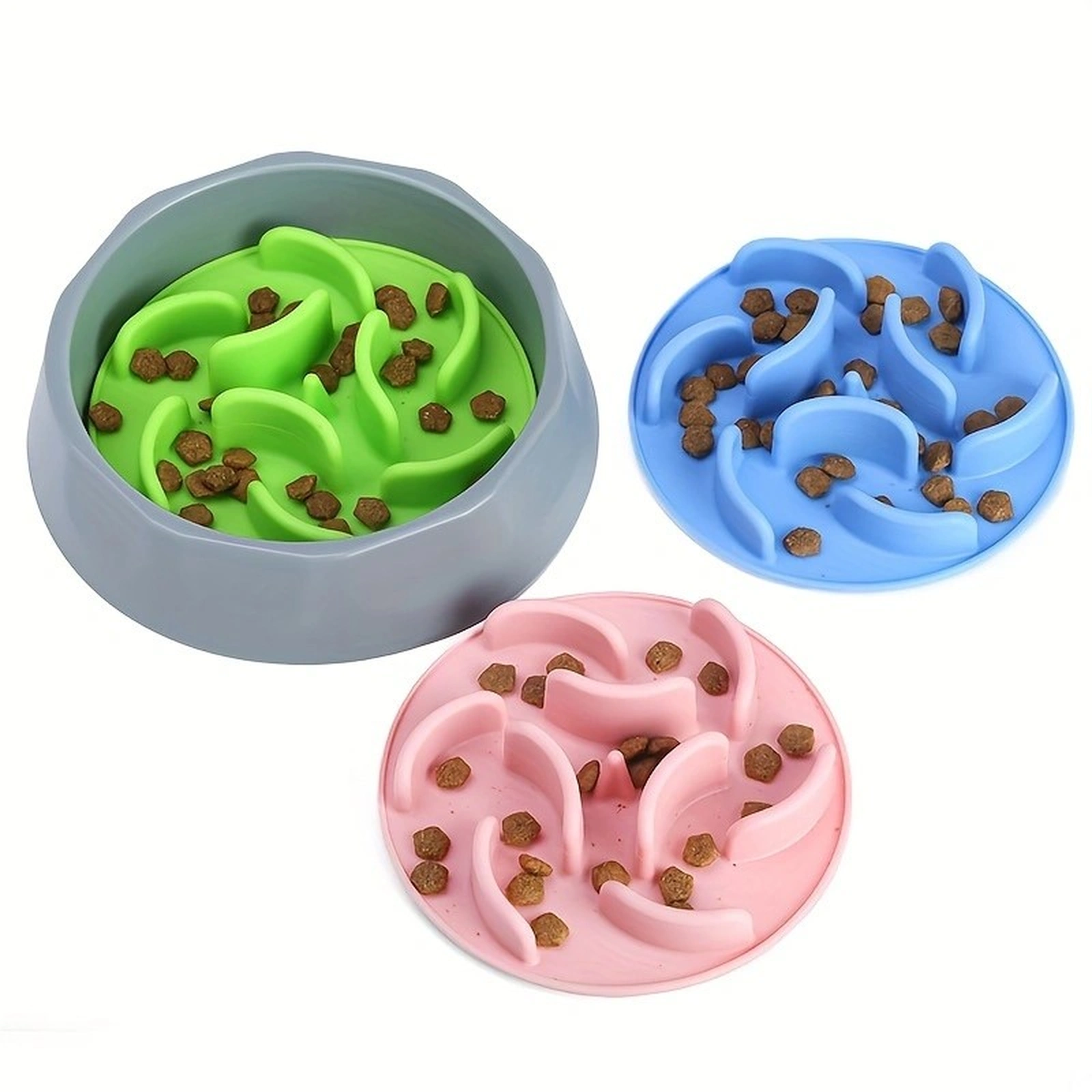 Two-in-One PP Silicone Slow Feeder Bowl product overview