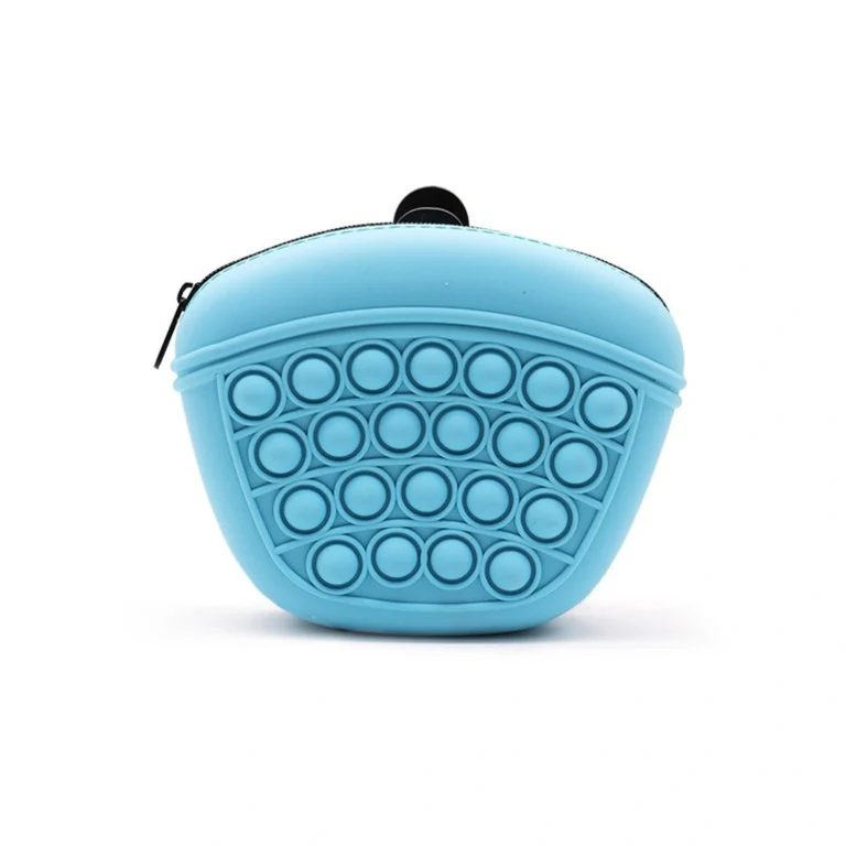 Silicone Pet Snack Storage Bag with Zip Closure product overview