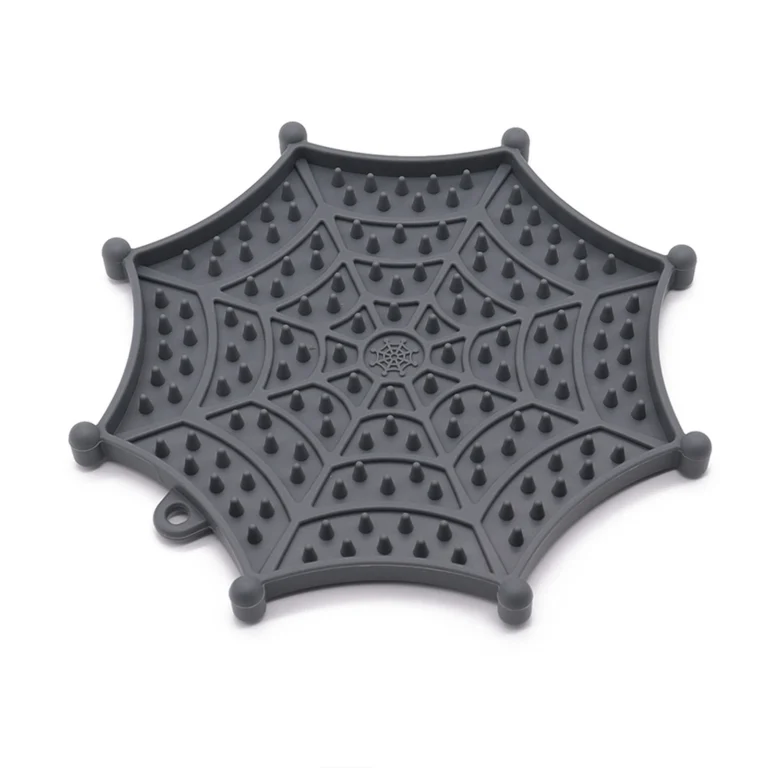 Spider Web Silicone Pet Slow Feeder Mat product overview