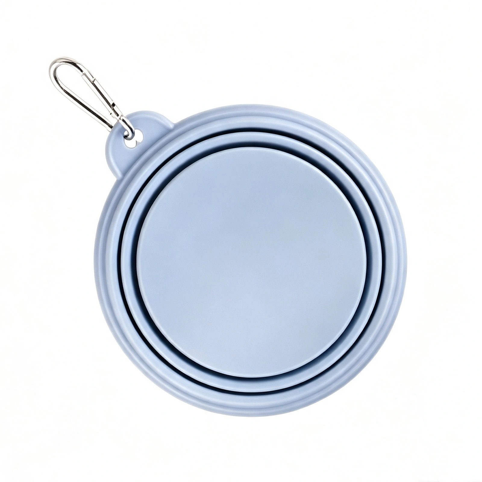 Foldable Silicone Pet Bowl with Carabiner product overview
