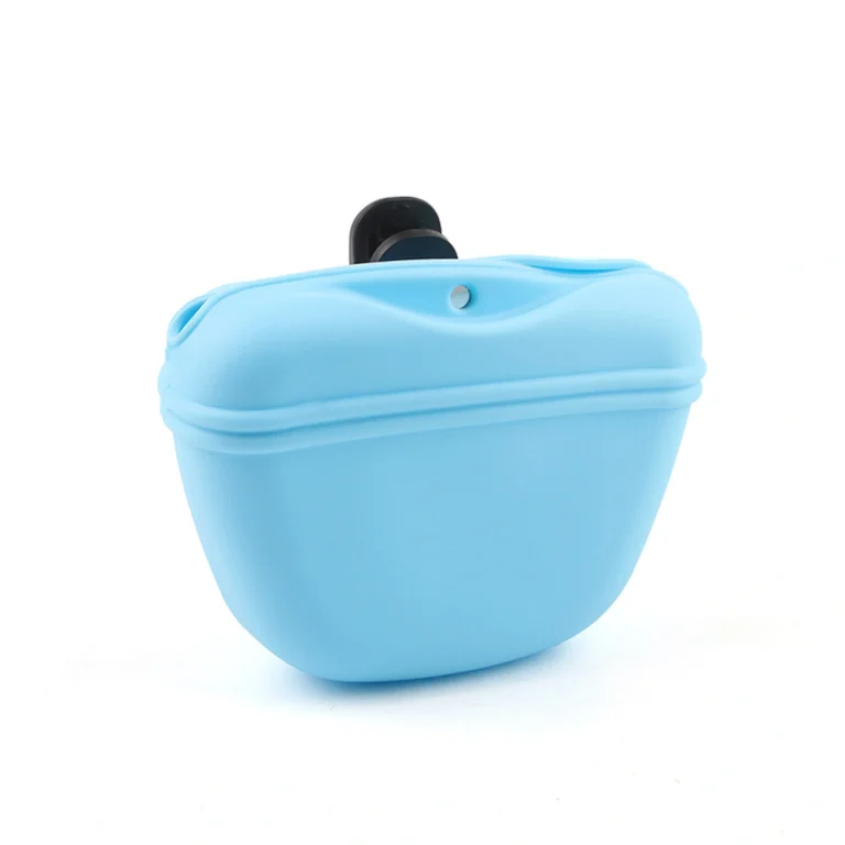 Portable Silicone Pet Snack Bag with Clip product overview