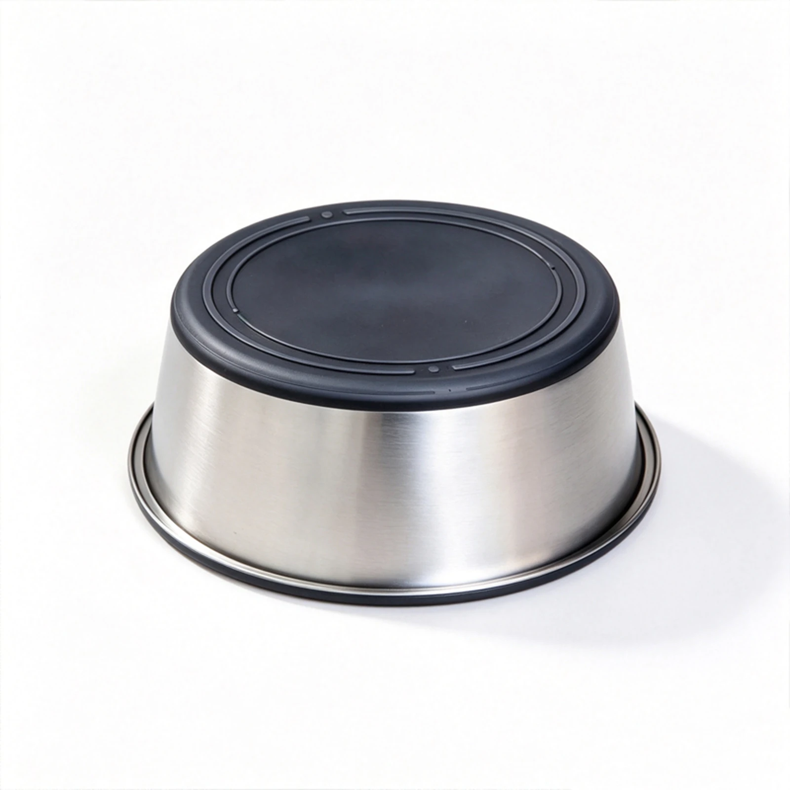 Stainless Steel Pet Bowl with full silicone base wrap