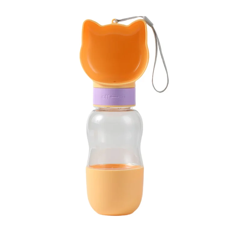 Two-in-One Travel Pet Water Cup with food chamber