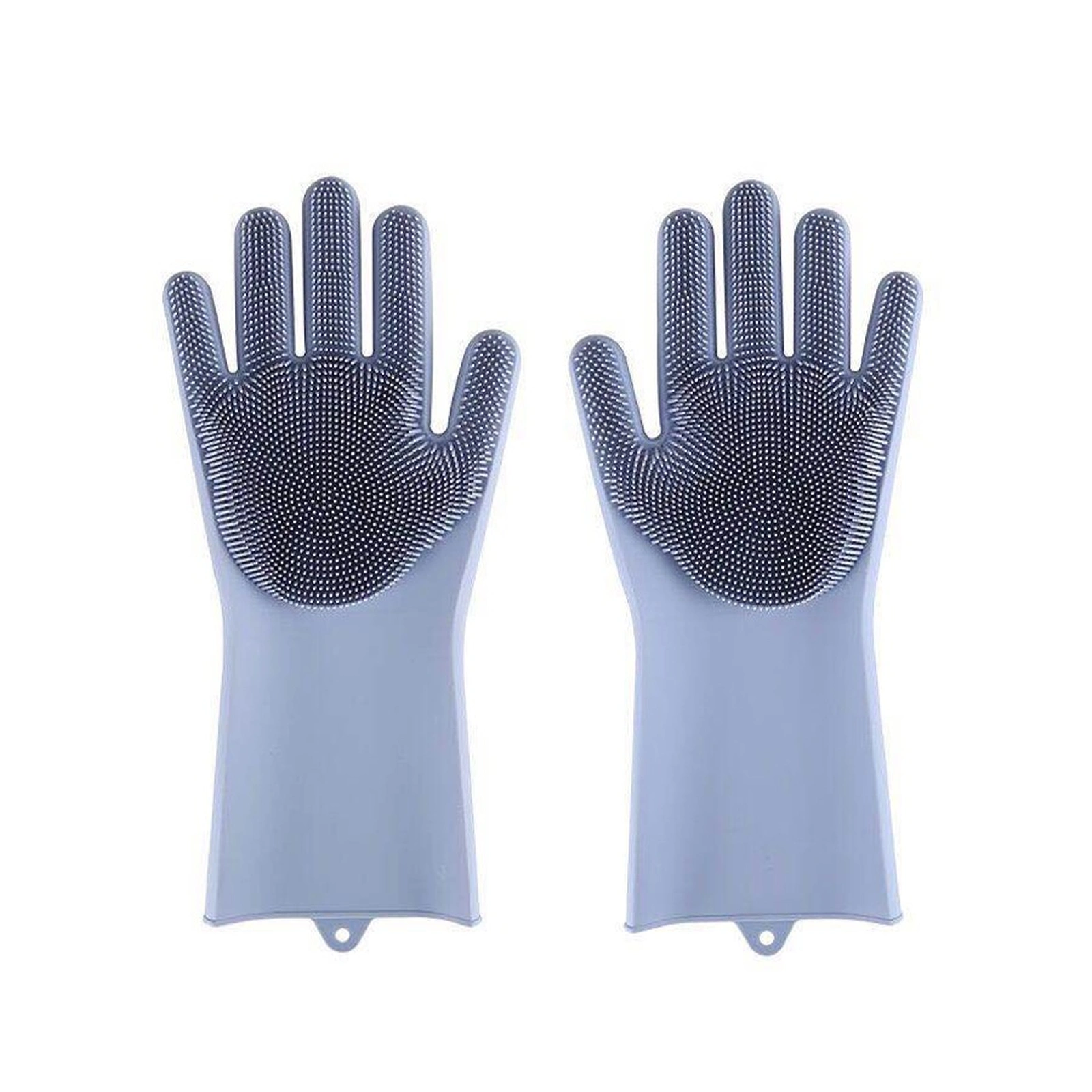 Silicone pet bathing gloves with full-palm bristles