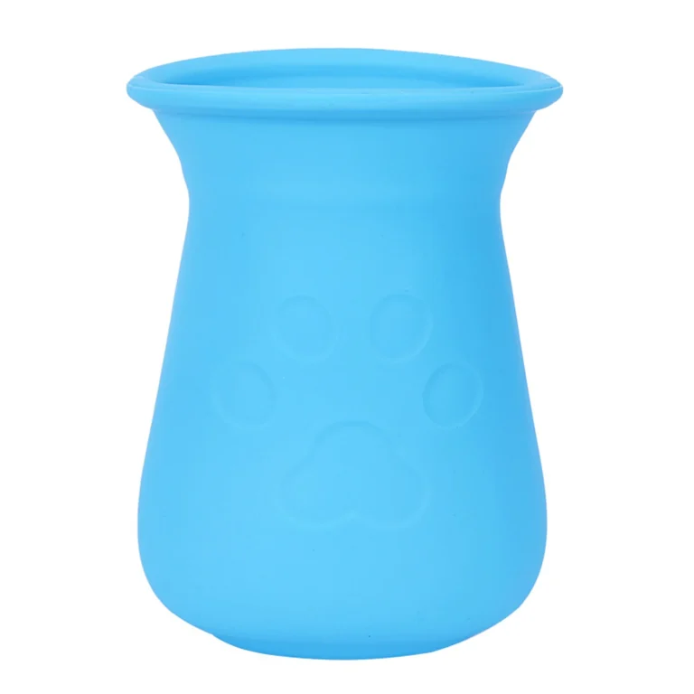 Portable Silicone Pet Paw Cleaner with travel lid