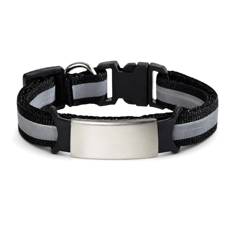 Reflective Pet Identity Tag Collar product overview