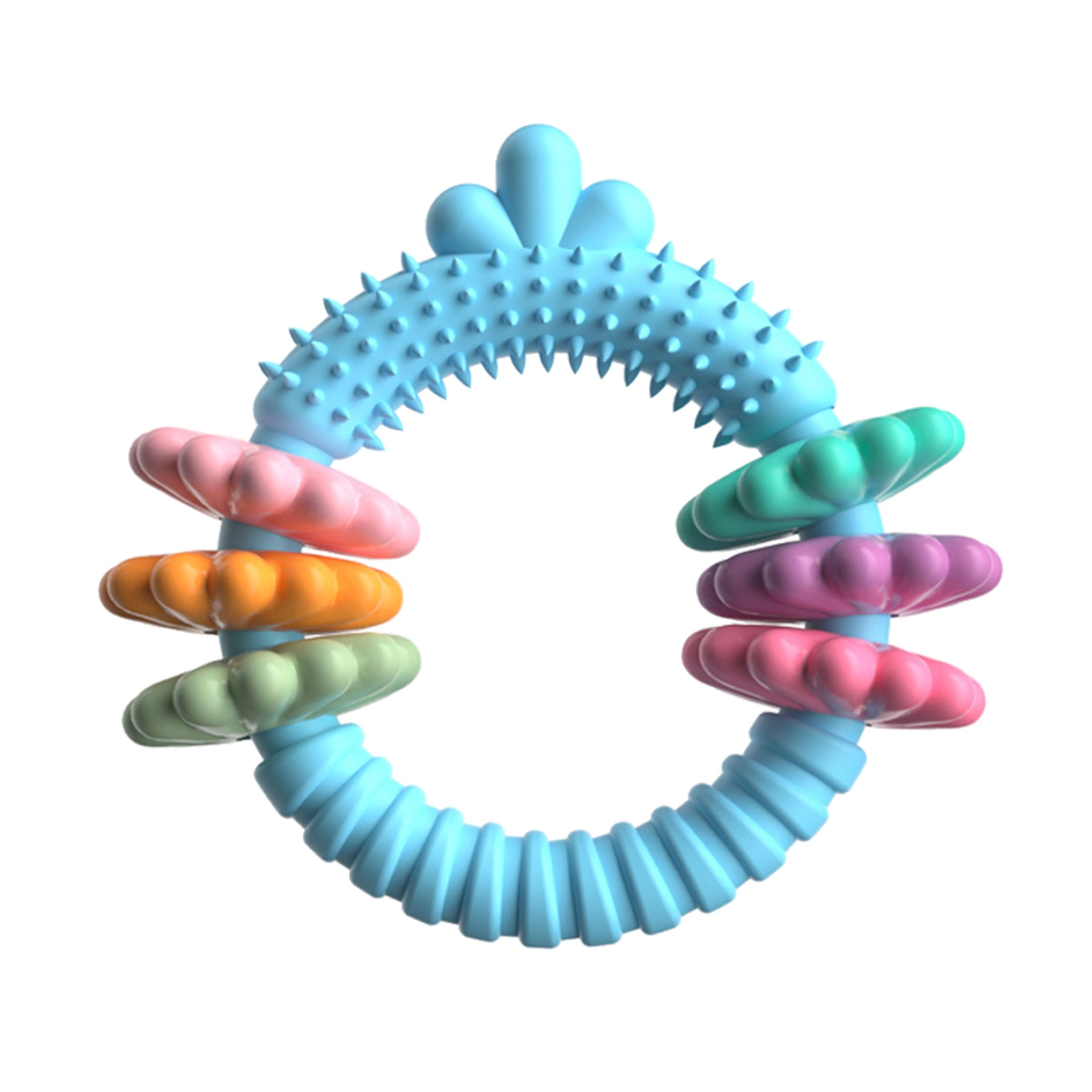 Silicone Textured Chew Ring product overview